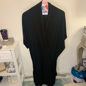 Rachel Roy Black Dress Cinches at Waist w/ Pockets
